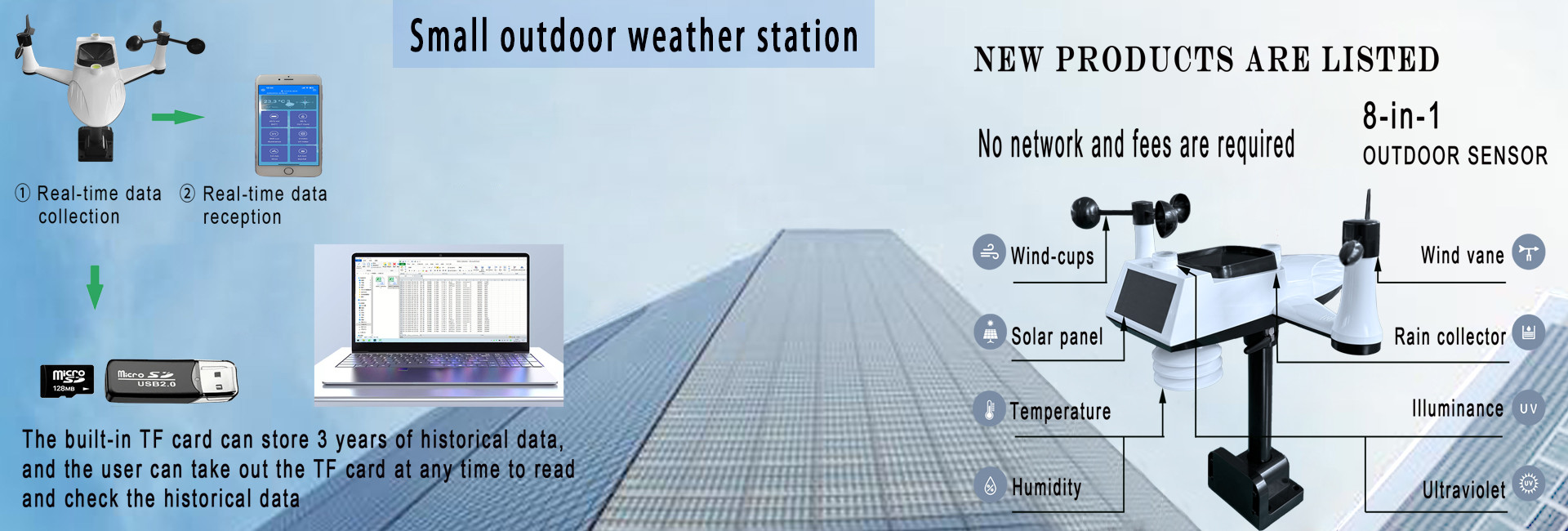 kwaliteit Draadloos weerstation fabriek