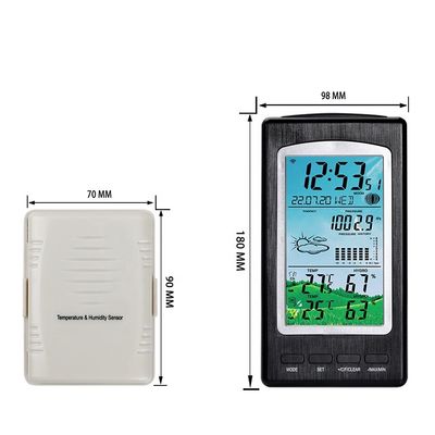 quality Draadloos weerstation binnen en buiten met precieze temperatuur- en vochtigheidsmeter factory